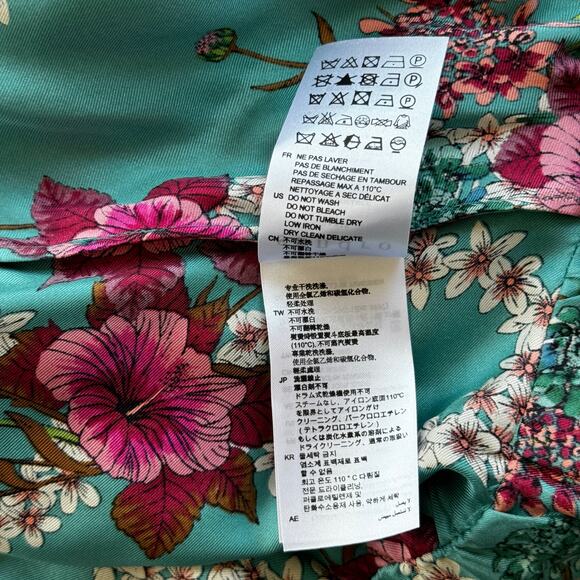 Sandro‎ Tinca Floral-Print Silk Midi Wrap Dress Size FR 36 - Picture 12 of 14